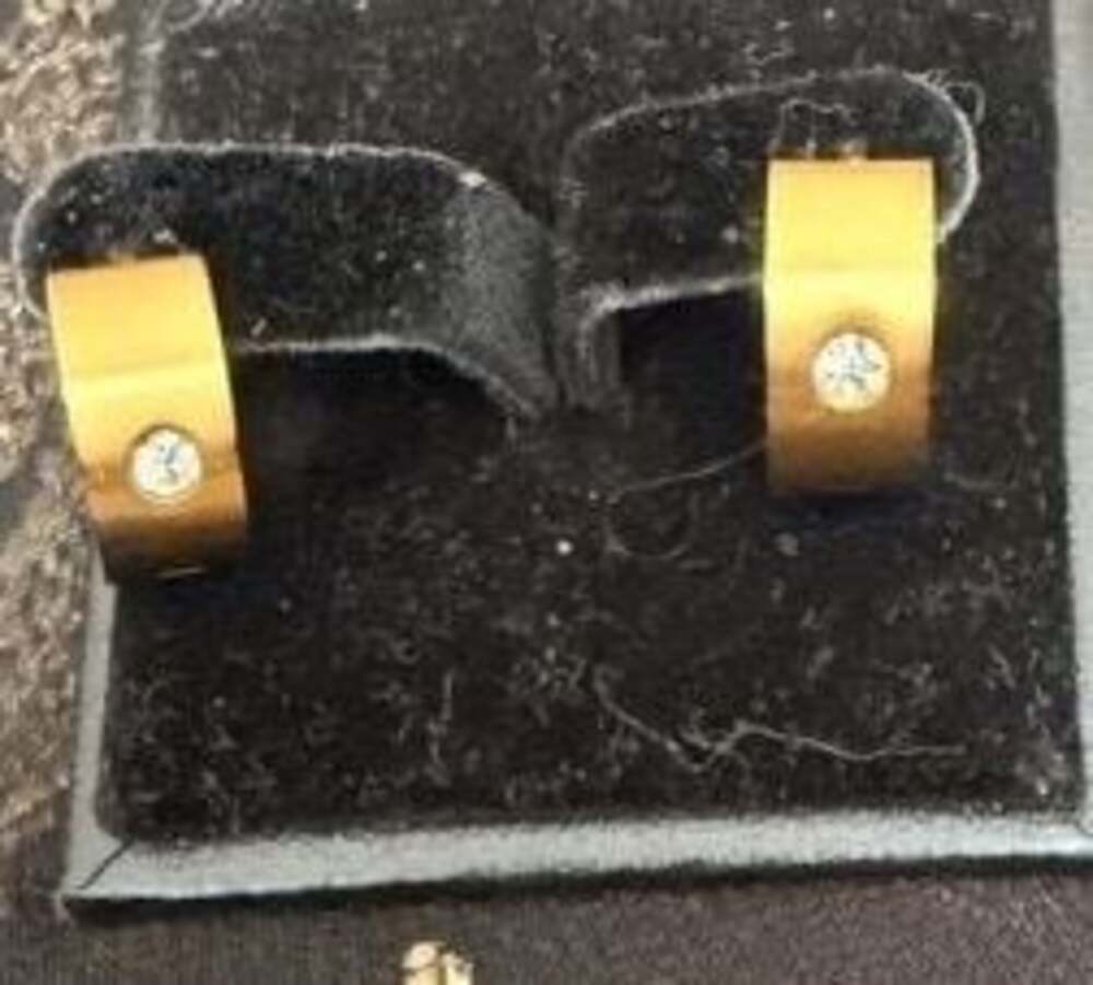 Macy's Gold and Silver Stud Earrings